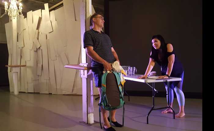 A scene from Alaina's production of Carmen #YesAllWomen (2018 workshop)