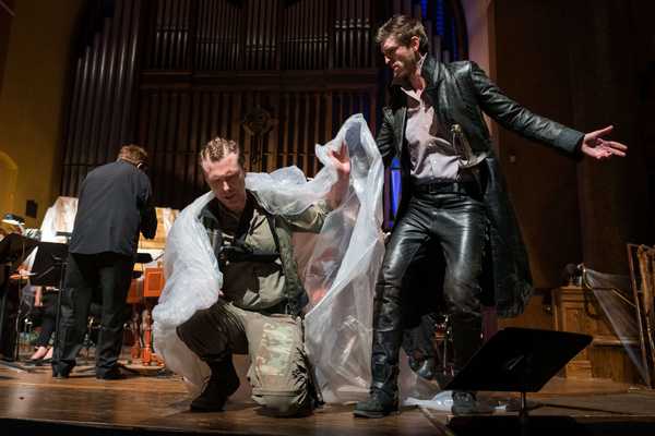 A scene from Alaina's production of L’Isola Disabitata