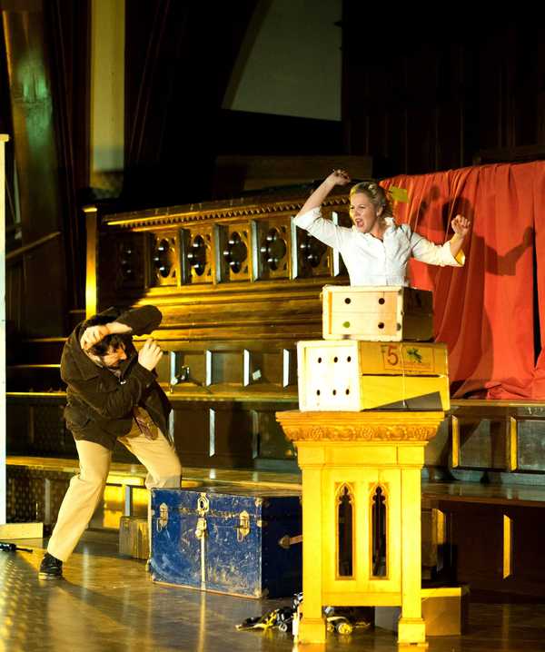 A scene from Alaina's production of Pagliacci
