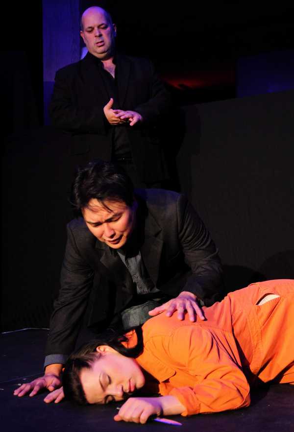 A scene from Alaina's production of Dissociative Me (Faust)