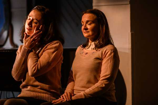 A scene from Alaina's production of Singing Only Softly / The Diary of Anne Frank